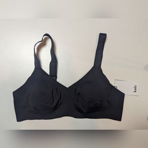 NWT Knix V Neck Padded Evolution Bra Black Size:3